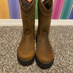 Georgia Boot Kids Tan and Black Boots